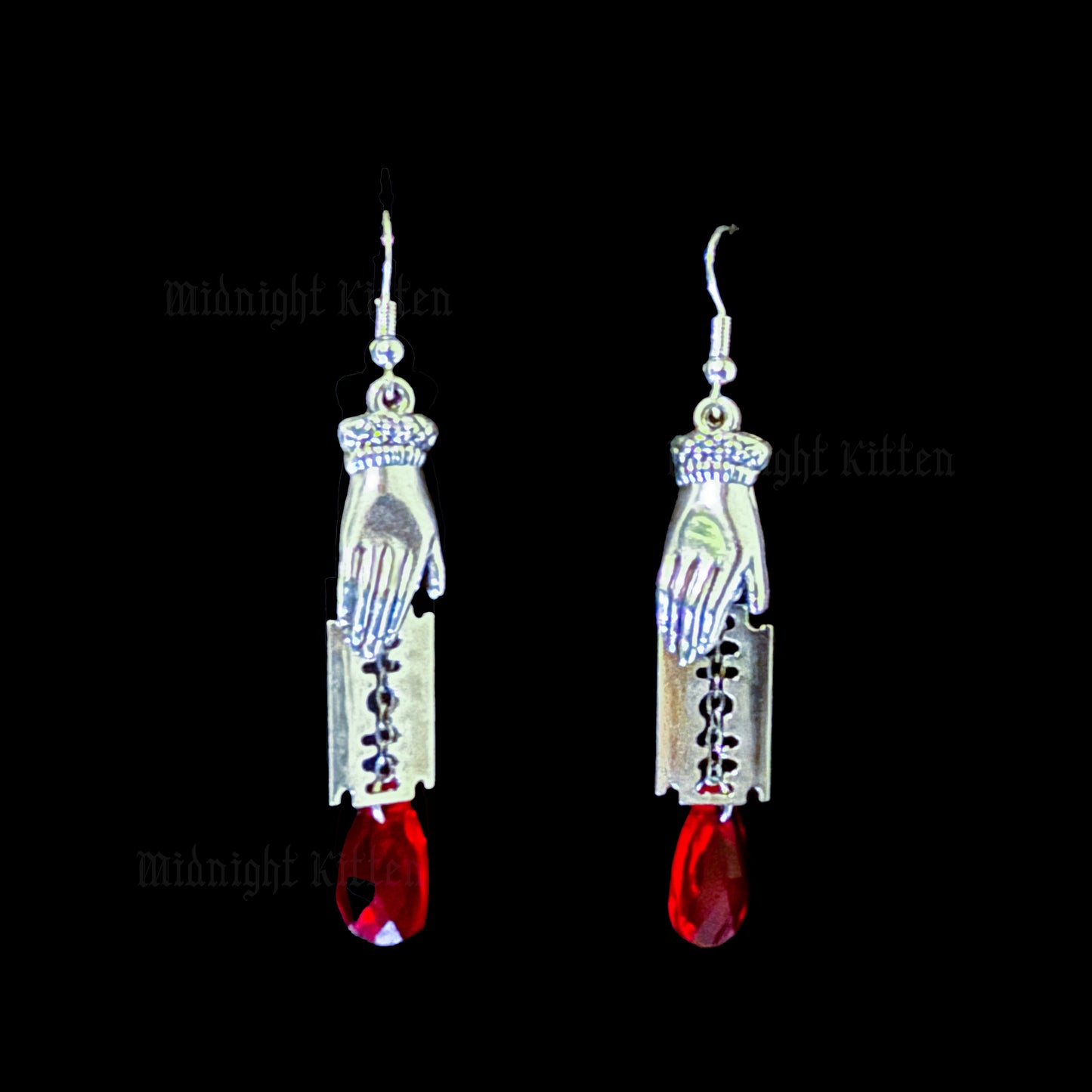 Crimson Lamina Earrings