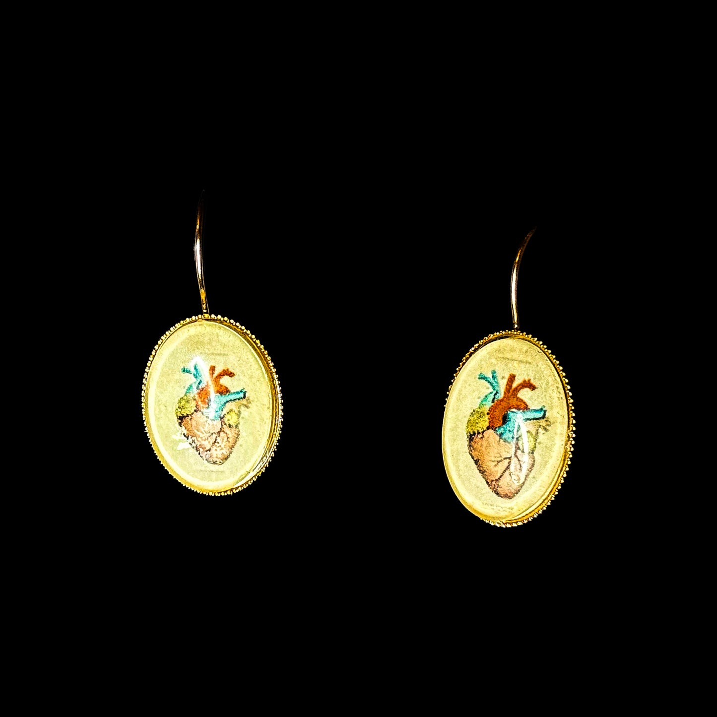 Golden Ventricle Earrings