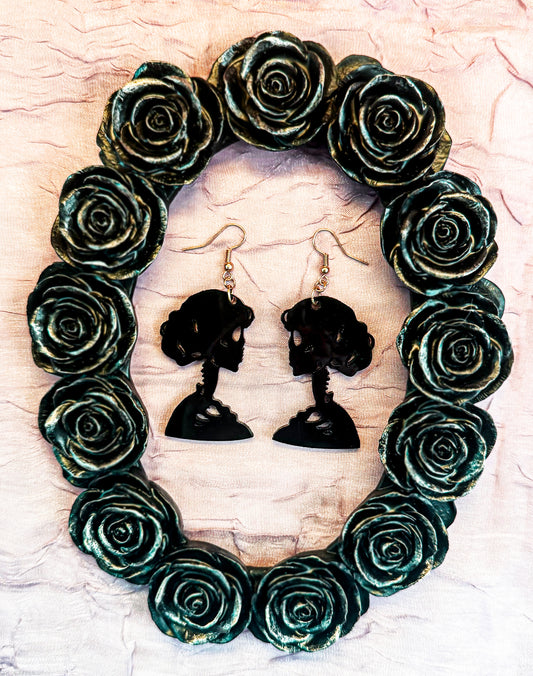 Cameo Mortem Earrings
